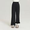 Calça Infantil Pudding Haru Meninas Calça Casual Flare Forrada com Fleece Inverno 2025 Nova Versátil Quente Calça Longa