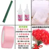 Kit de Material Rosa de Fita Conjunto 4CM Artesanato DIY Fita de Cetim Fita de Seda Fita Colorida Haste de Flor Materiais de Floricultura Kit de Ferramentas