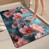 Alfombra Absorbente para Baño con Forma de Flor Tridimensional, Alfombra Suave de Tierra de Diatomeas de Secado Rápido, Alfombra para Cocina y Baño, Felpudo Antideslizante
