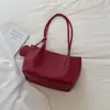 Bolsa Casual de Grande Capacidade para Mulheres 2026 Verão Nova Bolsa Tote Cor Sólida Personalizada Moda Ombro Sob o Braço
