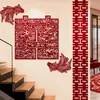 Pegatinas Especiales de Boda de Gran Tamaño con Palabras Felices para Bodas, Tiras Largas de Palabras Felices para Decoración, Pasamanos de Escaleras de Habitación de Boda Rústica, Diseño de Pared de Fondo