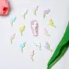Flor Artificial Nueva Tulipán Uñas Arte Joyería Resina Estéreo Portátil Accesorios para Uñas Ins Pequeños Accesorios DIY