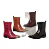 Amazon Venta Caliente Transfronteriza Botas Chelsea de Invierno con Puntera de Acero Moda Masculina Botas Martin Tendencia Botas de Caña Alta - 25806