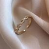 [No.7] Moda Corea del Sur personalidad anillo cuadrado anillo liso circón pareja diamante anillo cuadrado pequeño