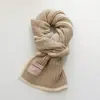 Bufanda de Punto de Alta Gama Color Macarrón Leche para Mujer en Invierno Estilo Japonés Bufanda Cálida Versátil para Estudiantes