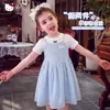 Vestido de Verano para Niñas 2026 Nuevo Estilo para Niños Mayores, Fresco y Elegante Vestido de Tirantes Falso Dos Piezas con Diseño de Hello Kitty