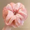 Scrunchie com vibe feminina, elástico de cabelo coreano fofo, acessório de cabelo estilo preguiçoso oversized, faixa de cabelo para coque