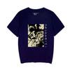 Suministro de Fábrica Transfronterizo Camiseta Holgada de Manga Corta de Talla Grande con Estampado de Trébol de Cuatro Hojas Negro-Trébol Negro