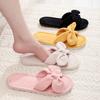 Pantuflas de Algodão Temu Shein Transfronteiriças com Laço Ins Pantuflas de Pelúcia para Casa Pantuflas de Algodão Peludas de Interior Atacado