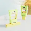 Mini Mop Doméstico Desenho Animado Dobrável Substituição para Pano Mesa de Escritório Mãos Livres Lavável Banheiro Pessoa Preguiçosa Limpar Mesa Cabeça de Esponja