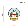 Árbol de Navidad Bola de Cristal Gato Muñeco de Nieve Corona Calcetines Insignia de Aleación Broche de Metal Mochila Regalo Mayoreo