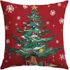 Almofada de Natal com Cena de Neve no Inverno para Sofá, Sala de Estar, Encosto, Almofada para Dormir, Almofada Decorativa para Carro com Atmosfera Natalina e Festiva