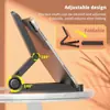 Soporte de Escritorio para Tableta de 4.7 a 12.9 pulgadas, Soporte Plegable Ajustable para Tableta para iPad Xiaomi Samsung Teléfono Móvil Soporte