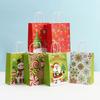Bolsa de Tote de Papel Kraft Navideña Bolsa Roja para Regalo Nochebuena Empaque de Regalo de Año Nuevo Bolsa de Papel Bolsa para Dulces En Stock