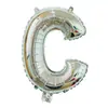 Globo de aluminio de cuerpo delgado de 16 pulgadas, letras pequeñas en inglés A-Z, para venta al por mayor transfronteriza, decoración de cumpleaños, boda, sala de bodas