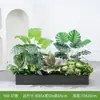[Serie Y80] Decoración de Partición de Planta Verde Simulada Macetero Maceta Valla Paisajística de Plástico Biónico Diseño