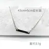 Joia Cruzada Europeia e Americana, Simples, Leve e Luxuosa, Colar Versátil Estilo de Rua, Colar com Pingente Longo Geométrico de Strass e Pérola