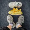 Zapatillas tipo dad lavadas y desgastadas para hombre, zapatillas deportivas casuales con un diseño de nicho, zapatillas de moda con suela gruesa para estudiantes, zapatos para hombre para el trabajo