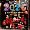 Pegatinas Decorativas para Ventana Año del Caballo 2026 Nuevas Pegatinas Electrostáticas de Vidrio Felpudas 5D para Decoración de Ambiente de Año Nuevo y Festival de Primavera