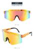 Nuevas Gafas Polarizadas Europeas y Americanas de Una Pieza, Montura Grande, Gafas de Sol Coloridas, Gafas Deportivas para Ciclismo, Gafas de Moda Transfronterizas