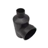 Accesorios para Tuberías de Drenaje Sifónico de Mismo Capa de HDPE Tee de Fusión en Caliente con Boca de Botella Polietileno Negro Tee con Boca de Botella Tipo Cola