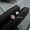 Pendientes de Titanio F136 con Zirconita Brillante Corte Fuegos Artificiales con Espiral Interna Menta Para Hueso del Oído Coclear