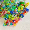 Accesorios para herramientas de tejido a mano, hebilla de marca, aguja de coser, aguja de sutura de plástico, lana, ganchillo, alfiler pequeño, hebilla antidesbloqueo