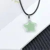 Cristal Natural Transfronterizo Estrella Pequeña Colgante de 20 mm Joyería Pendientes Decorativos Accesorios Collar de Estrella DIY Venta al por Mayor