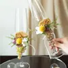 Copas Creativas para Brindar, un Par de Copas, Copas de Flor Eterna, Regalo de Boda Compromiso Boda, Paquete de Materiales para Copa de Vino DIY