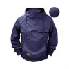 Sudadera con capucha de trabajo europea para hombre de talla europea, top casual liso para hombre, ropa deportiva para hombre