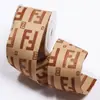 Cinta con estampado de doble letra F Accesorios para el cabello DIY Lazo Ropa Zapatos Sombrero Regalo Cinturón decorativo floral
