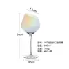 Conjunto de Taças de Vinho Tinto Inclinadas de Cristal Bordô para Uso Doméstico Taça de Champanhe de Luxo Leve Comercial Taça de Alto Valor