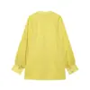 Transfronterizo 2026 Nuevo Verano Estilo Europeo y Americano Casual Holgado con Caída Camisa Top 4786174 Amarillo