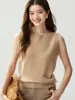 Nuevo Chaleco de Punto Coreano de Otoño con Cuello Redondo en Capas para Mujer, Top de Chaleco de Punto en Capas de Alta Gama para el Trabajo