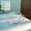 Caneca Estilo Ins com Listras Casuais e Alça Caneca Retro para Café Gelado Caneca para Café da Manhã com Aveia Caneca para Suco Caneca para Água