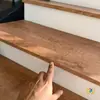 Nuevos peldaños de escalera retro estilo chino, engrosados de 20 mm con veta de madera, baldosas para escalones de apartamento, antideslizantes, piso para escaleras con acabado mate