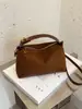 Bolso de mano estampado de leopardo para mujer, nueva colección otoño 2026, versátil, adecuado para el trabajo, bolso tote pequeño, bolso de hombro para el día a día, bolso cruzado