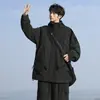 Jaqueta corta-vento estilo americano para homens, nova marca da moda para primavera e outono, jaqueta casual funcional de inverno para montanhismo com capuz