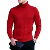 2026 Comercio Exterior Transfronterizo Otoño e Invierno Suéter Cálido de Punto para Hombre Cuello Alto Tejido de Trenza Talla Grande Suéter Base Pullover