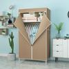 Guarda-Roupa Simples Instalável Dormitório Montagem Guarda-Roupa em Camadas Quarto de Aluguel Pequeno Individual Guarda-Roupa Dobrável Armazenamento em Camadas