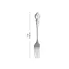 Juego de Cuchillo, Tenedor y Cuchara de Acero Inoxidable de Corte Real para Cocina Occidental, Cuchillo y Tenedor para Bistec, Cuchara y Tenedor Creativos para Postre de Restaurante, Vajilla Hueca con Relieve