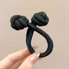 Botão de Nó Chinês Prendedor de Cabelo para Mulheres Alta Elasticidade Estilo Dopamina Elástico de Cabelo Headwear para Rabo de Cavalo Alto