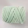 Suministro Especial Transfronterizo de Hilo Cardado de Terciopelo de Cristal 3cm Manta Hecha a Mano DIY Hilo Grueso Hilo para Cojín Tiras de Tela Hilo para Cama de Gato