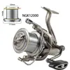 Carretilha Hong Meiren NGK Spinning Prata Metálico Carretilha Long Cast 10000 Carretilha de Pesca Carretilha Big Game Carretilha de Ancoragem Atacado