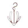 Estante de secado de zapatos creativo a prueba de viento con doble gancho, estante de secado de zapatos multifuncional para exteriores para balcón, gancho de plástico giratorio
