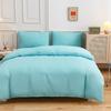 Juego de Cuatro Piezas de Funda Nórdica de Color Sólido de una Sola Pieza, Sábana Ajustable, Funda de Almohada, Juego de Ropa de Cama Transfronteriza de Comercio Exterior, Venta al por Mayor Dropshipping