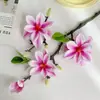 Alta Qualidade Realista Novo Estilo Chinês Flor de Magnólia Simulada Zen Casa Hotel Decoração Paisagismo Arte Floral Transfronteiriço