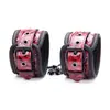 Esposas para Adultos Sm Bondage Patrón 3D Negro y Rojo Patrón de Diamantes Collar para el Cuello y Tobilleras Restricción Productos Sexuales de Alta Venta Entrenamiento Dropshipping
