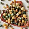 Cuentas redondas de Bodhi naturales hechas a mano con múltiples tesoros, bandeja de bricolaje, joyería, pulsera Wen Play, accesorios al por mayor