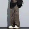 Pantalones de trabajo para hombre, pantalones verde militar de primavera y otoño, pantalones gruesos de leñador, pantalones casuales rectos para hombre